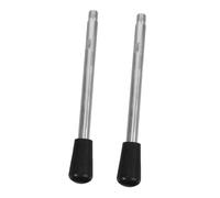SEWACC 2pcs Threaded Long Arm Revolving Crank Handles for Drill Press Milling Machine Sturdy Metal Construction Easy Installation Wear Resistant Design Compatibility