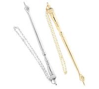 SEWACC 2pcs Torah Reading Pointer Metal Scripture Marker for Accurate Text Following Portable Bible Reading Tool for Jewish Bar Mitzvah Holiday Study