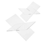 SEWACC 2pcs Transparent Acrylic Book Holder Rack Open Desktop Stand Organizer for Art Bible Cookbook Textbooks Magazine Display Stable Lightweight Document Shelf for Office and Home Use