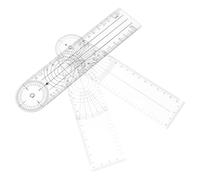 SEWACC 2Pcs Transparent Medical Goniometer Orthopedic Angle Protractor Ruler with Centimeter Scale for Physiotherapy Spinal Measurement and Accurate Body Joint Assessment