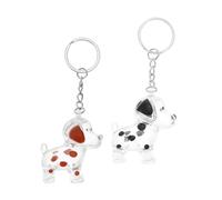 SEWACC 2PCS Transparent Pet Hair Collection Keychain for Dogs Portable Memorial Keepsake Box with Clear Shell Compact Design for Storing Fallen Fur Meaningful Remembrance Accessory for