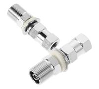 SEWACC 2pcs Uhf Antenna Mount Adapter Threaded Connection Bracket for Vehicle Antenna Setup Durable Design for Experimental Equipment Strong Signal Transmission and Optimized Performance