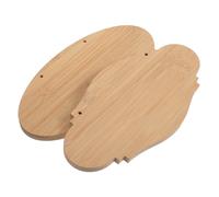 SEWACC 2Pcs Unfinished Bamboo Plaques Boards for DIY Crafting Smooth Sturdy Surface Hanging Door Signs for Home Decoration Blank Bamboo Tags for Custom Painting and Creative Wall