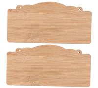 SEWACC 2Pcs Unfinished Wood Hanging Signs Blank DIY Craft Project Door Plaques for Home Garden Decoration and Painting