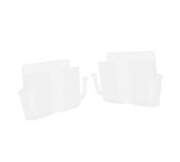 SEWACC 2pcs Wall Mount Phone Holder Self-adhesive Design Remote Control Storage Box for Smooth for Bedroom and Bathroom Use