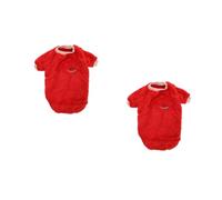 SEWACC 2pcs Warm Autumn Winter Dog Costume with Cute Fruit Pattern Soft Pet Apparel for Small to Large Puppies Cozy and Stylish Puppy Coats for Dogs and Cats