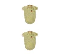 SEWACC 2pcs Warm Pet Dog Apparel Cute Puppy Fruit Pattern Fleece Coat Soft Autumn Winter Clothes for Small Medium Large Dogs