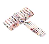 SEWACC 2pcs Wide Tooth Detangle Comb for Curly Hair Wet and Dry Use Hair Styling Combs with Handle for Women