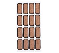 SEWACC 2pcs Wooden Self Adhesive Name Tags Blank Label Stickers for DIY Bottle Labeling and Home Organization Easy Peel and Write Non Tear Elegant Wood Grain Design