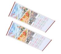 SEWACC 2pcs Year Horse Wall Scroll Calendar Feng Shui Chinese Lunar Monthly Decor for Home Office Luck Prosperity Blessings