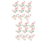 SEWACC 2sets Flamingo Embroidered Patches Sew Applique for Jackets Clothes Hats Bags Premium Cloth Easy DIY Repair Decoration Skin Friendly Durable Accessories 10pcs*2