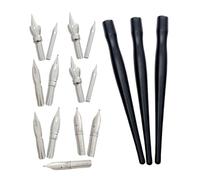 SEWACC 3 Sets Masking Fluid Pens for Watercolor Painting with Comfortable Grip Ergonomic Nib Holders and Replacement Pen Nibs Versatile for Drawing Calligraphy and Precise Line Work