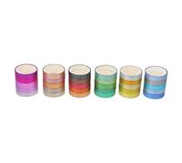 SEWACC 30 Rolls Glitter Washi Tape for DIY Scrapbooking Thin Decorative Paper Tapes in Mixed Colors Easy Tear Residue Vibrant Vintage Textures for Journals and Crafts