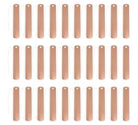 SEWACC 30 Sets Copper Gardening Hanging Tags with Iron Wire, Round Plant Labels for Flowers and Plants, Practical and Easy to Classify Selections, Suitable for Home and Public Gardens