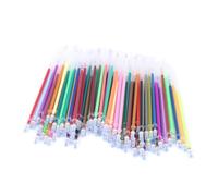 SEWACC 300 pcs Colorful Gel Pen Refills Fine Tip Smooth Ink Replacement for Standard Gel Pens Mixed Colors for Drawing Doodling Scrapbooking Student Office Supplies