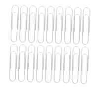 SEWACC 300pcs Large Nickel Plated Iron Paper Clips Strong Hold Metal Clips for Document Organization Crafting Filing in Home Office School with Resistant Finish
