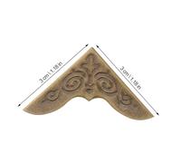 SEWACC 30Pcs Antique Metal Book Corner Protectors Decorative Photo Frame Corners for Scrapbooks Notebooks and Albums Sturdy Edge Guards with Smooth Finish Stylish Vintage Design for Men