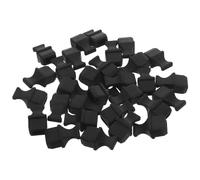 SEWACC 30Pcs Black Silicone Sfp Dust Plugs Handle Network Switch and Router Port Protectors Anti-Dust Covers for Optical Fiber Interface Maintenance