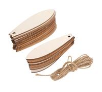 SEWACC 30pcs Blank Wooden Surfboard Cutouts for DIY Painting Craft Kit Unfinished Wood Slices for Summer Party Decorations and Creative Hanging Ornaments