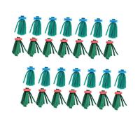 SEWACC 30Pcs Floating Fish Spawn Mop Breeding Accessories Set with Soft Aquatic Grass for Aquarium Egg Laying and Fry Protection, Blue and Red Fish Breeding Supplies for Tank Survival