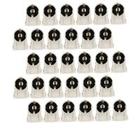 SEWACC 30pcs LED Tube Light Socket Replacement for Fluorescent Lamp Holders Base Non-shunted Tombstone Lamp Holders Compatible with Fluorescent Tubes Easy Install and Safe Random Color