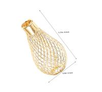 SEWACC 30pcs Metal Pendant Lamp Shades Hollow Out Decorative Mini Bulb Covers for Christmas String Lights Indoor Outdoor Decor and Easy to Install