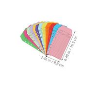 SEWACC 36Pcs Colorcoded Cardstock Cashier Deposit Envelopes with Secure Seal for Retail Business Budgeting and Reusable Money Organizers for Banks Stores and Restaurants
