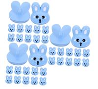 SEWACC 36pcs Resin Crafts Buttons Rabbit Shaped DIY Buttons for Crafting Resin Cartoon Easter Decorations
