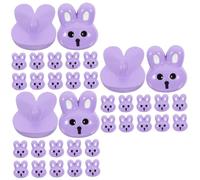 SEWACC 36pcs Sewing Resin Buttons Easter Themed Small Rabbit Buttons Resin DIY for Crafts Clothes Vintage Cartoon Fashion