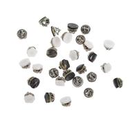 SEWACC 36PCS Womens Faux Shell Blouse Button Clasps Exposure Safety Pins for Dress Coat Multiuse Decorative Button Clasps for DIY Clothing Accessories Fashion Compatible Sewing Pack