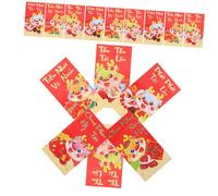 SEWACC 36Pcs Year Dragon Red Money Packets Large Vietnamese Spring Festival Envelopes Pattern Pockets for Cash Gifts and Greetings Lunar Year Celebration