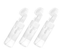 SEWACC 3pcs 150ml Foaming Bottle with Brush Head, Multi-Function Empty Mousse Dispenser for Travel and Household Use