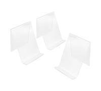 SEWACC 3pcs Acrylic Book Stand Holder with Display, Easy Maintenance and Multifunctional Use, for Boys and Girls Room Book Stands and Cookbook Display