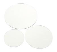 SEWACC 3pcs Acrylic Mirror Reflective Board for Jewelry Photography Small to Large Round Photo Props Safe Decorative Acrylic Reflector for Earrings Watches and Beauty Supplies