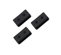 SEWACC 3Pcs Black Silicone Watch Band Loops Replacement Strap Fasteners for Ba Durable Watch Strap Holders for Secure Fit and Style