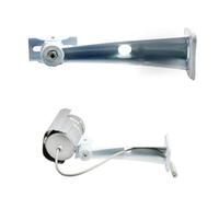 SEWACC 3pcs Camera Wall Mount Security Camera Bracket Adjustable 360 Degree Swivel Metal 508 Short Bracket Goose Neck White