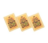 SEWACC 3pcs Chinese Style Taisui Amulet Cards Dragon Year Religious Decor Intricate Artwork for Health Wealth Versatile Use at Home Office the Go