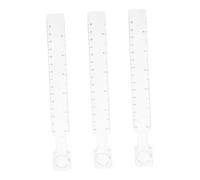 SEWACC 3pcs Clear Crafting Ruler with Magnifying Glass Transparent Math Measuring Tools with Precise Centimeter Scale for Art Scrapbooking Origami and Geometry