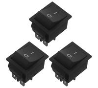 SEWACC 3pcs Commercial Popcorn Machine Switch Parts, Plastic On/off Electrical Switches for Professional Popcorn Maker Repair, Universal Replacement for Small Appliances in Kitchen