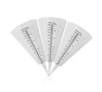 SEWACC 3pcs Cone Shaped Rain Gauge with Clear Scale for Outdoor Garden Lawn Farming Plastic Rainfall Easy to Install and Read Measurement Cups