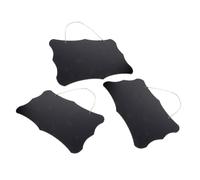 SEWACC 3pcs Double-Sided Wooden Chalkboard Signs with Hanging Rope Erasable Message Boards for Home Office Wedding Cafe Party Use Spacious Writing Area Multipurpose Decor