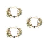SEWACC 3pcs Fairy Antler Crown Renaissance Reindeer Headpiece Women S Elven Circlet Deer Horn Tiara for Medieval Cosplay Festival Photo Shoot Accessories