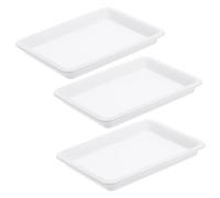 SEWACC 3PCS Grade School Trays Durable Craft and Experiment Painting Activity Trays for Easy to Clean Organizing Supplies for Art Science Projects and Crafts