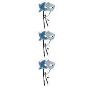SEWACC 3pcs Handheld Dragon Pattern Venetian Masquerade Masks with Stick Blue Wing Motif Decorative Face Masks for Mardi Gras Christmas Party Prom Ball Dance and Costume Accessories