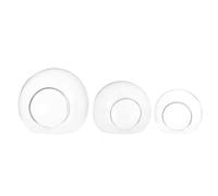 SEWACC 3pcs Hanging Glass Plant Vases Set, Drop-shaped Terrariums for Moss and Flowers, Decorative Wall-mounted Glass Flower Pots for Home Garden Display