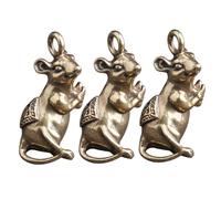 SEWACC 3Pcs Key Rings Creative Chinese Zodiac Pendants Decorative Car Key Chain Ornaments Bag Hanging Accessories for Women