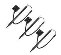 SEWACC 3pcs Metal Resistive Screen Stylus Pen Set with Spring Lanyard Fixed Base for Pos Machines Navigation Systems and Game Consoles Gentle Screens Secure Attachment