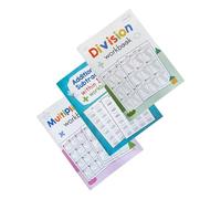 SEWACC 3pcs Multiplication Division Workbook for Engaging Math Practice with Gradual Challenges for Grade Students Comprehensive Skill Development Multiplication and Division