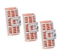 SEWACC 3pcs Plastic Hair Rollers Curlers Self Grip Rollers for Hair Styling Made of Abs and Pe Material and Creating Soft Bouncy Curls