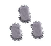 SEWACC 3pcs Practical Chalkboard Wiper Lightweight Chenille Whiteboard Erasers for Home Office School Use Washable Dry Erase Board Erasers with Soft Furry Side for Marker and Chalk